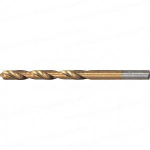Сверло по металлу, 4,5 мм, HSS, нитридтитановое покрытие, цилиндрический хвостовик MATRIX